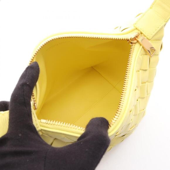 Bottega Veneta Candy Wallace Intrecciato Handbag, Leather, Women's, Yellow, 7... - Picture 3 of 5